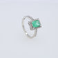 Colombian Emerald Ring: 1.95 ct tw Emeralds, 0.60 ct tw Diamonds, 14K White Gold