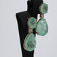 Colombian Emerald Earrings (1 pair): 37.92 ct tw Emeralds, 1.66 ct tw Diamonds, 14K Yellow Gold