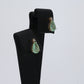 Colombian Emerald Earrings (1 pair): 1.5 ct tw Emeralds, 0.02 ct tw Diamonds, 14K Yellow Gold