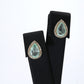 Colombian Emerald Earrings (1 pair): 3.9 ct tw Emeralds, 0.50 ct tw Diamonds, 14K Yellow Gold