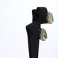 Colombian Emerald Earrings (1 pair): 3.9 ct tw Emeralds, 0.50 ct tw Diamonds, 14K Yellow Gold