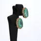 Colombian Emerald Earrings (1 pair): 6.95 ct tw Emeralds, 0.95 ct tw Diamonds, 18K Yellow Gold