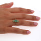 Colombian Emerald Ring: 1.94 ct tw Emeralds, 0.28 ct tw Diamonds, 14K Yellow Gold