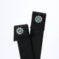 Colombian Emerald Earrings (1 pair): 0.20 ct tw Emeralds, 0.40 ct tw Diamonds, 14K White Gold