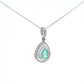 Colombian Emerald Pendant: 1.55 ct tw Emeralds, 0.70 ct tw Diamonds, 14K White Gold