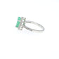 Colombian Emerald Ring: 1.85 ct tw Emeralds, 1.2 ct tw Diamonds, 14K White Gold