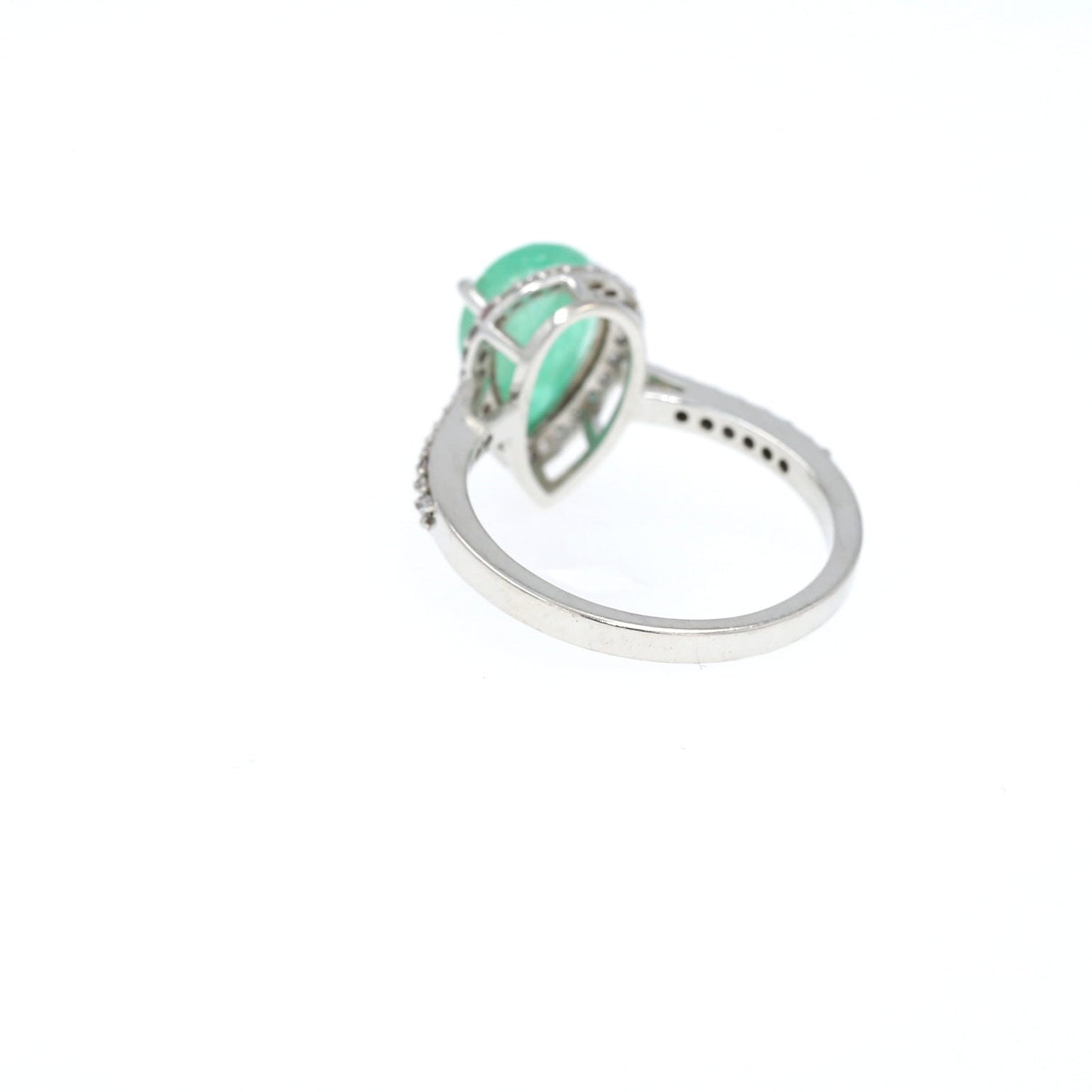 Colombian Emerald Ring: 1.85 ct tw Emeralds, 1.2 ct tw Diamonds, 14K White Gold