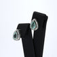 Colombian Emerald Earrings (1 pair): 1.65 ct tw Emeralds, 0.20 ct tw Diamonds, 14K White Gold