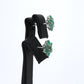 Colombian Emerald Earrings (1 pair): 2.50 ct tw Emeralds, 14K White Gold