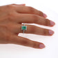Colombian Emerald Ring: 1.95 ct tw Emeralds, 0.60 ct tw Diamonds, 14K White Gold